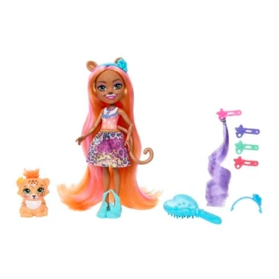 Afbeelding van Pop Mattel Enchantimals Glam Party Cheeta 15 cm