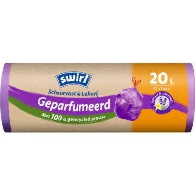 Afbeelding van Swirl Pedaalemmerzakken Geparfumeerd met Trekband 20L 12 x stuks