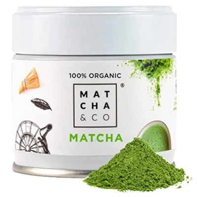 Afbeelding van 100% Biologische Matcha thee 30g [Ceremoniële graad]. Biologisch groen theepoeder uit Japan. thee. natuurlijke groene