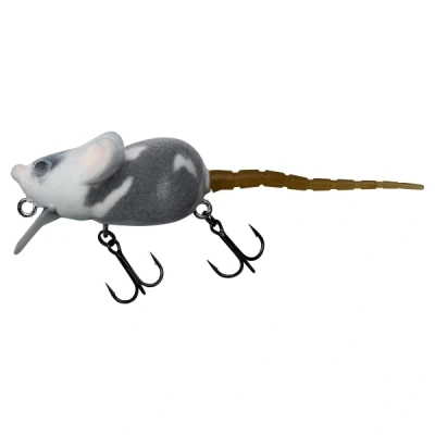 Afbeelding van Illex Momouse Wakebait 9.2cm 7g (0 0.5m) White &amp; Grey Mouse Plug