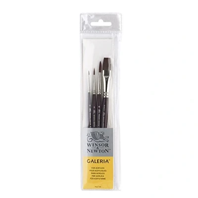 Afbeelding van Winsor &amp; Newton Galeria kwast, kort, 4 stuks