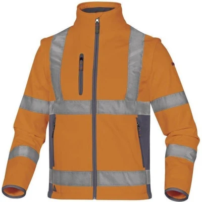 Afbeelding van Delta Plus Hi vis softshell jas stretch 2in1 Moonlight Fluor oranje Geel L