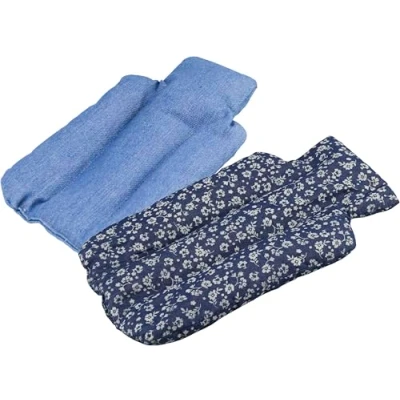 Image de M Home Bouillotte Sèche Billes Silicone Coton Bleu HotCer