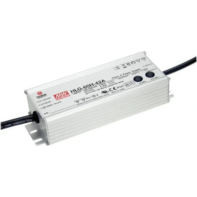 Afbeelding van Mean Well HLG 60H 36A LED driver, transformator Constante spanning, stroomsterkte 61 W 1.7 A 36 V/DC PFC schakeling, Overbelastingsbescherming,