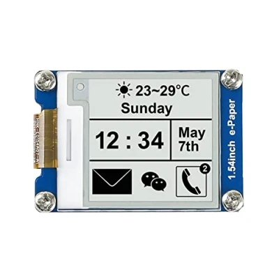 Afbeelding van Waveshare E Ink Elektronisch Billboard Kit 1,54&quot; Resolutie 200 x 3,3 V Voor Raspberry Pi Met SPI Interface Geïntegreerde controller