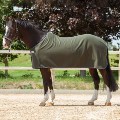Afbeelding van Kavalkade Zweetdeken Ecoline Fleece Dennengroen 145/195