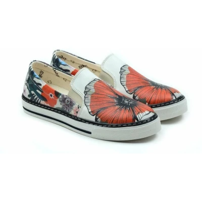 Afbeelding van GOBY Flower Schoenen Sneakers Hoge kwaliteit Handmade Meisjesprint Maat 40