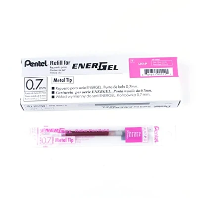 Image de Pentel LR7 C Recharge d&#039;encre pour EnerGel BL57/77/107/108/407 Rose bonbon