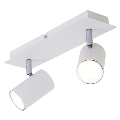 Afbeelding van Briloner Leuchten RUN Plafondlamp 2 lichts Spots Draai en kantelbaar GU10 Wit
