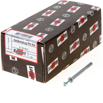 Afbeelding van Slagplug Kelfort met nagel 6x80mm 100 stuks