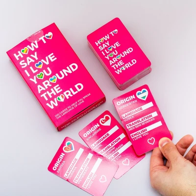 Afbeelding van How To Say I Love You Around The World Kaarten