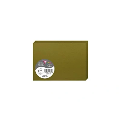 Afbeelding van Clairefontaine 22315C verpakking met 25 dubbele kaarten formaat C6 (11 x 15,5 cm) 210 g/m² algenkleuren uitnodigingskaart gebeurtenissen en pasvorm premium papier glad