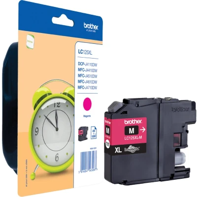 Afbeelding van Originele inkt cartridge Brother LC 125XLMBP Magenta