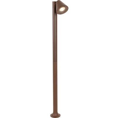 Afbeelding van QAZQA Modern buiten paaltje roestbruin 100 cm IP44 verstelbaar