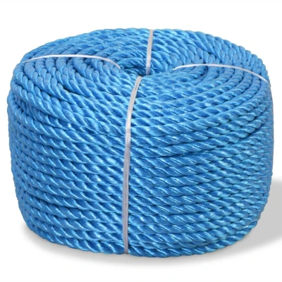 Afbeelding van Touw gedraaid 8 mm 500 m polypropyleen blauw