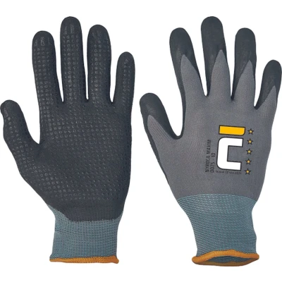 Afbeelding van Cerva NYROCA MAXIM DOTS handschoen 01080070 12 stuks Grijs 11