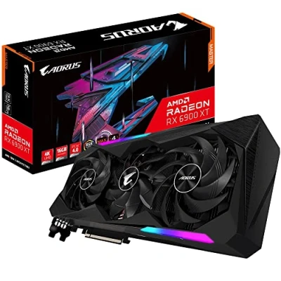 Afbeelding van Gigabyte Aorus Radeon RX 6900 XT Master 16G Rev 2.0 (16 GB GDDR6/PCI Express 4.0/2335 MHz/16000 MHz) grafische kaart, zwart