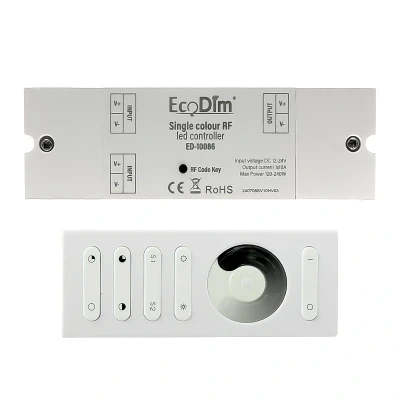 Afbeelding van LED Strip Afstandsbediening Set met Controller Enkelkleurig EcoDim