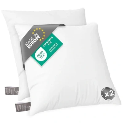 Afbeelding van FAM Home Hoofdkussen, 60 x 70 cm, 2 stuks, anti mijt, rechthoekig, zacht, hypoallergeen, onderhoudsvriendelijk