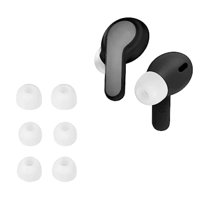 Afbeelding van kwmobile 6x cover voor in ear oortjes geschikt JBL Wave 200 TWS / Beam Vervangende oordopjes van siliconen wit 3 maten
