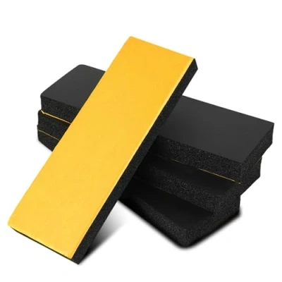 Afbeelding van Set van 4 garagewandbeschermers 30 x 10 3 cm Zelfklevende deurrandbescherming schuim voor autodeuren Geschikt garages en carports