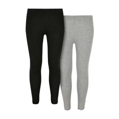 Afbeelding van Urban Classics 2PACK Legging voor kinderen, Maat: 158/164, Black grey