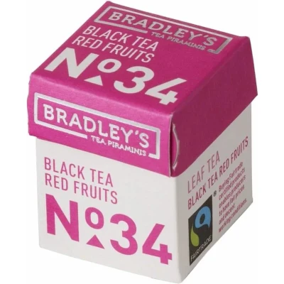 Afbeelding van Bradley&#039;s Piramini Black Tea Red Fruits N.34 30 stuks