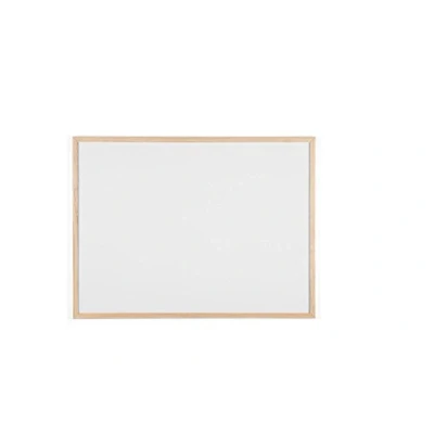 Afbeelding van Bi Office Budget wit bord, 80 x 60 cm, met 1 markers, memoboard houten frame en niet magnetisch oppervlak