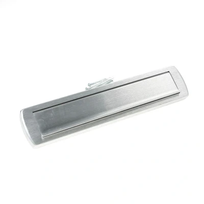 Afbeelding van AXA Curve Plus briefplaat los deurdikte 38 t/m 54 aluminium geanodiseerd geslepen F1