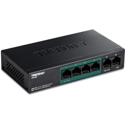 Afbeelding van TRENDnet TPE S50 Switch onbeheerd 4 x 10/100 (PoE) + 1 desktop PoE (31 W)