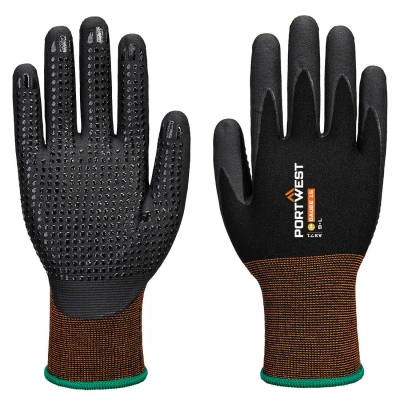 Afbeelding van GP Grip 15 Nitril Micro Foam Handschoen met dots maat L, Black