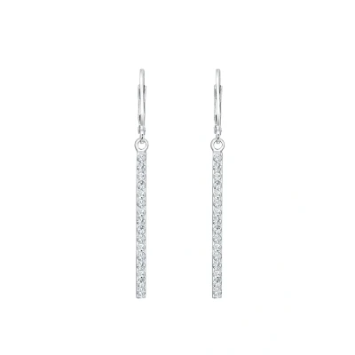 Afbeelding van Elli GEO STAB Sparkling Oorbellen silvercoloured, Dames, Maat: One Size, Silver coloured