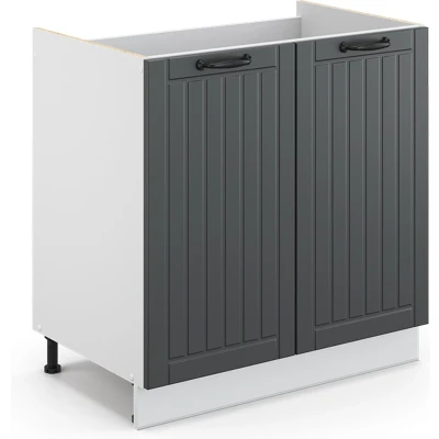 Afbeelding van Vicco Wastafelonderkast Fame Line, Antraciet/Wit, 80 x 81.6 cm zonder werkblad