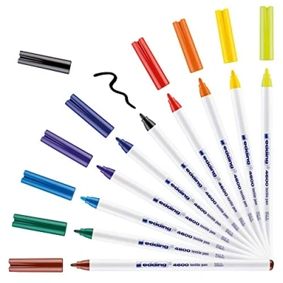 Image de edding Feutres à textile 10 pcs Multicolore 4600