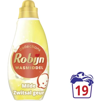 Afbeelding van 2+3 gratis: Robijn Klein &amp; Krachtig Wasmiddel Zwitsalgeur 19 Wasbeurten 665 ml