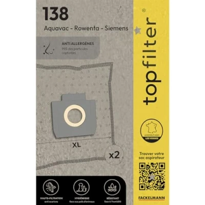 Afbeelding van Set van 2 stofzuigerzakken voor Rowenta industrieel TopFilter Premium