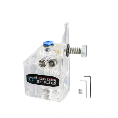 Afbeelding van 3Dman Bowden Universele tandwielextruder Dual Drive voor Ender 3 V2, Pro, Series, 5 Plus, CR10 Vyper Series en andere 3D printers, transparant