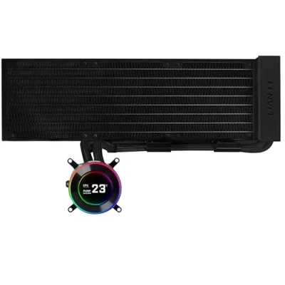 Afbeelding van Lian Li Hydroshift II LCD C 360N Black Afmeting radiator: 360 mm voor Intel LGA: 1851, 1700 AMD AM5, AM4 2.1 inch IPS scherm Geen fans inbegrepen L Connect 3 software zwart