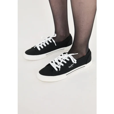 Afbeelding van Pepe Jeans Brady Basic Sneakers laag, Dames, Maat: 36, Black Textiel