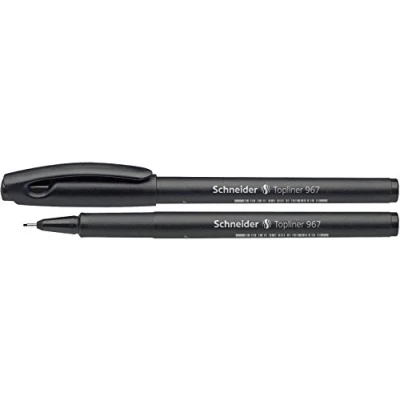 Afbeelding van Schneider fineliner Topliner 967 zwart