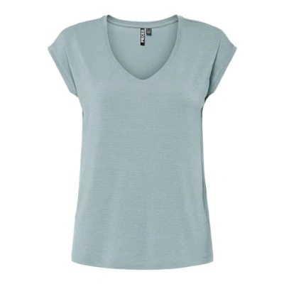 Image de Pieces Pcbillo T shirt Lurex Stripes Noos Bc, Bleu nuage, S