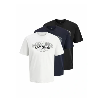 Afbeelding van JACK&amp;JONES JJMAKOTO TEE SS CREW NECK 3PK MP Heren T shirts