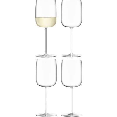 Afbeelding van L.S.A. Borough Wijnglas 380 ml Set van 4 Stuks Transparent / Glass