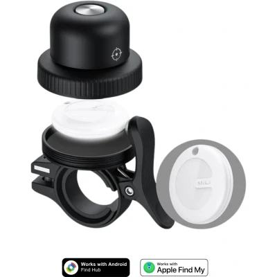 Afbeelding van MILI MiBell duo Anti loss Bicycle Bell Apple Find My or Google&#039;s Device (Google&#039;s Hub)