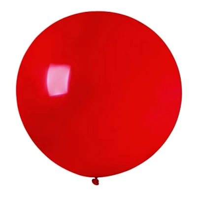 Afbeelding van Envelop, 10 maxi ballonnen van hoogwaardig natuurlijk latex, G40 (Ø 100 cm/40 inch), rood