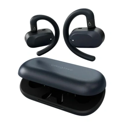Afbeelding van Creative Outlier GO TWS On Ear headset Bluetooth Stereo Zwart Bestand tegen zweet, Waterbestendig, Indicator voor batterijstatus, Incl. oplaad en