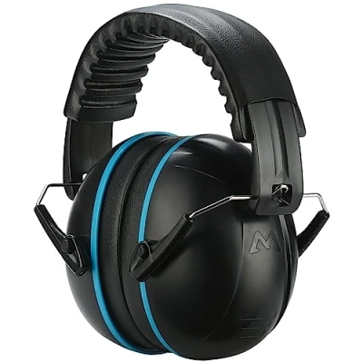 Afbeelding van ProCase Ruisonderdrukkende hoofdtelefoon voor kinderen, ruisonderdrukking, werkhoofdtelefoon schiethoofdtelefoon maaien constructie, volwassenen, blauw