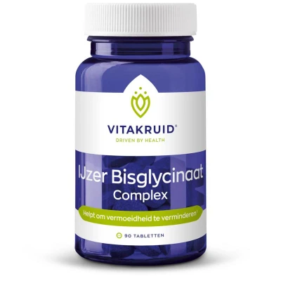 Afbeelding van Vitakruid Ijzer Bisglycinaat 90 tabletten