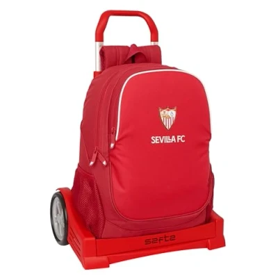 Afbeelding van Schoolrugzak met Wielen Sevilla Fútbol Club Rood 32 x 43 14 cm