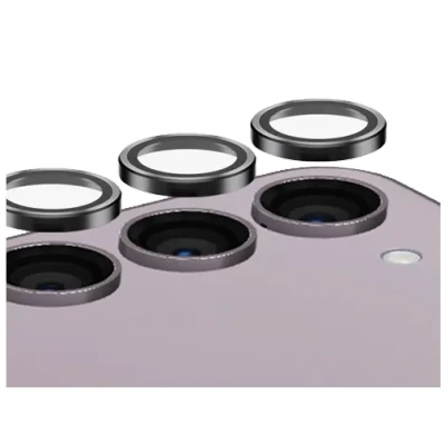 Image de Verre Trempé Samsung Galaxy S24 Plus: PanzerGlass Camera Protector Hoop Optic Rings Bordures noires